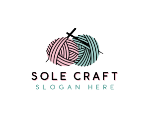 Yarn Craft Knitting logo design