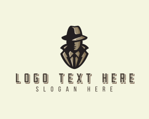 Homburg Hat - Inspector Detective Investigator logo design