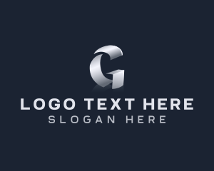 S - Metal Steel Fabrication Letter G logo design