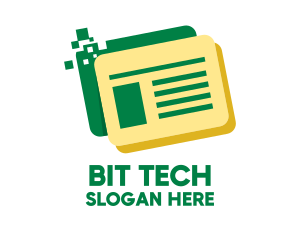 Bit - Virtual Digital Records logo design