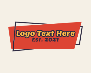 Signage - Fun Retro Signage logo design