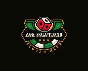 Ace - Gambling Casino Dice logo design