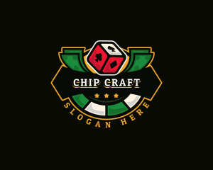 Chip - Gambling Casino Dice logo design