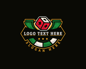 Poker - Gambling Casino Dice logo design