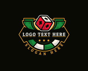 Gambling Casino Dice Logo