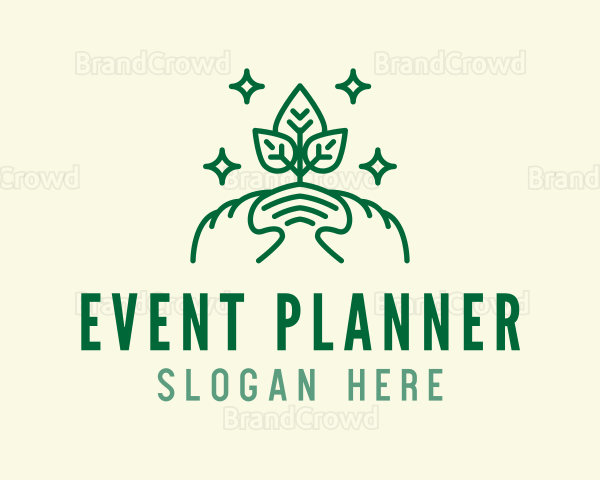 Eco Plant Sprout Agriculture Logo