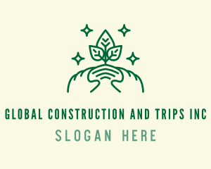 Eco Plant Sprout Agriculture Logo