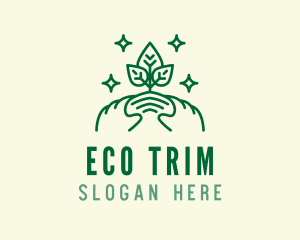 Eco Plant Sprout Agriculture logo design