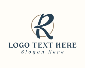 Shop - Circle Business Letter R logo design
