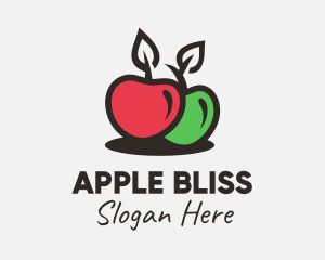 Red Green Apple logo design