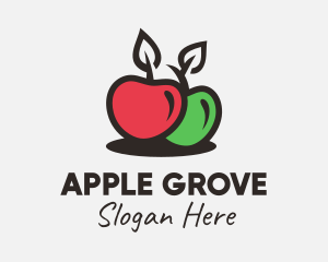 Red Green Apple logo design