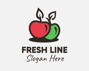 Red Green Apple logo design