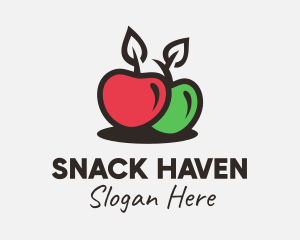 Red Green Apple logo design