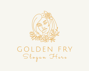 Golden Beauty Makeup logo design