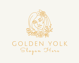 Golden Beauty Makeup logo design