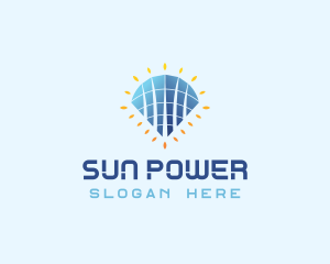 Solar - Tower Solar Panel logo design