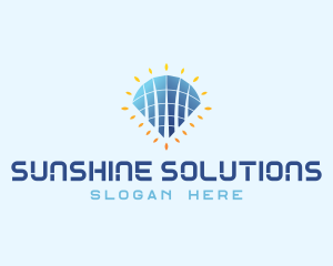 Sunlight - Tower Solar Panel logo design