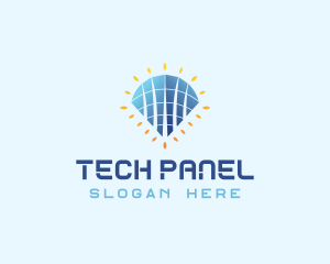 Panel - Tower Solar Panel logo design