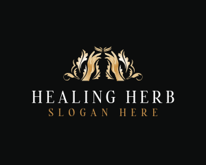 Healing Wellness Hands logo design