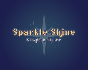 Wishing Star Sparkle logo design