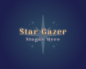 Wishing Star Sparkle logo design