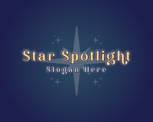 Wishing Star Sparkle logo design