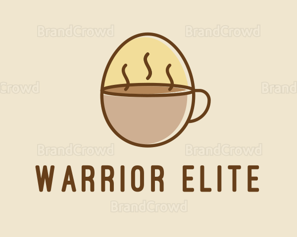 Egg Coffee Breakfast Logo