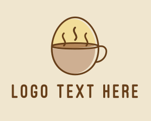 Hot Choco - Egg Coffee Breakfast logo design