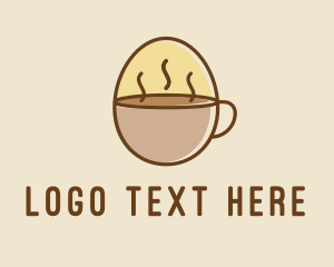 Egg Coffee Breakfast Logo