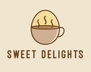 Egg Coffee Breakfast Logo