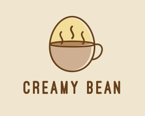 Latte - Egg Coffee Breakfast logo design