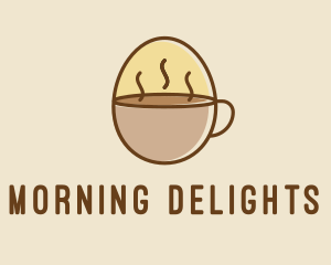 Breakfast - Egg Coffee Breakfast logo design