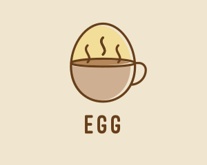 Egg Coffee Breakfast logo design
