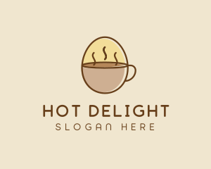 Egg Coffee Breakfast logo design