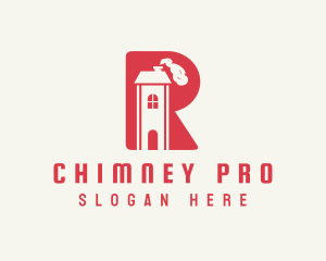 Chimney - Home Chimney Letter R logo design