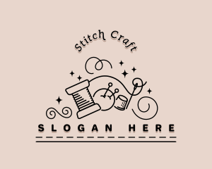Stitch - Sewing Needle Thread logo design