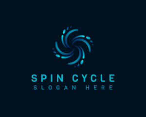 Spin - AI Tech Swoosh logo design