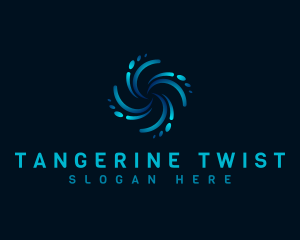 AI Tech Swoosh logo design