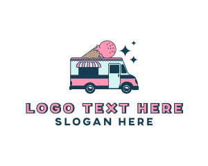 Truck - Ice Cream Truck logo design