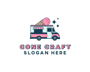 Cone - Ice Cream Truck logo design