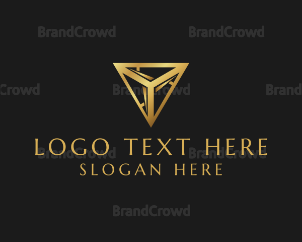 Luxury Gold Triangle Logo