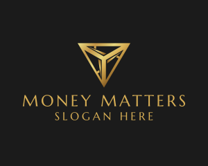 Luxury Gold Triangle Logo