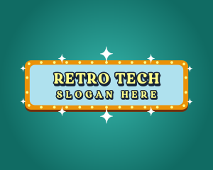 Retro Entertainment Marquee logo design