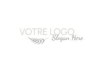 Personal - Leaf Minimalist Wordmark logo design