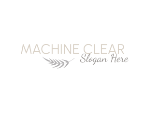 Clean - Leaf Minimalist Wordmark logo design