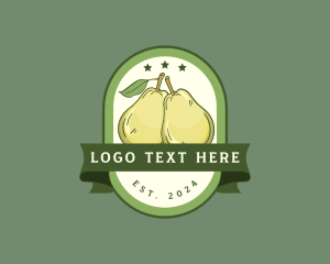 Fresh - Fresh Pear Fruit logo design