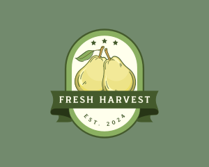 Fresh Pear Fruit logo design