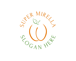 Vegan - Orange Fruit Farm logo design