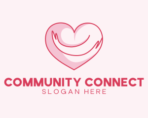 Heart Hug Charity logo design