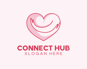 Heart Hug Charity logo design